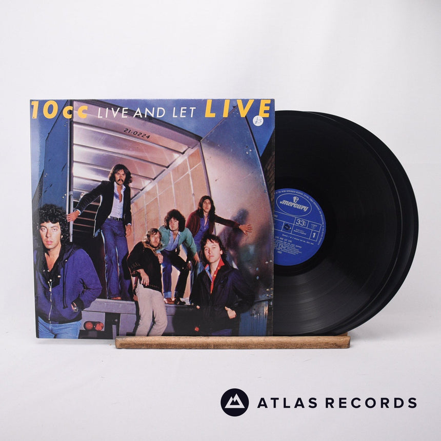 10cc Live And Let Live 2 x LP Vinyl Record - Front Cover & Record