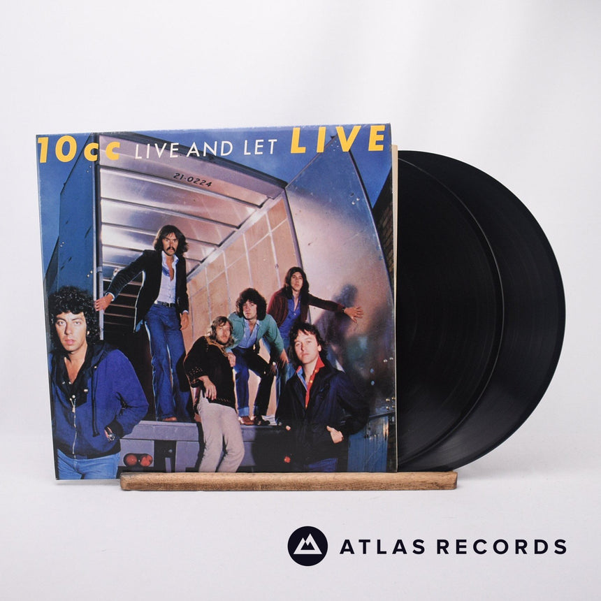 10cc Live And Let Live 2 x LP Vinyl Record - Front Cover & Record