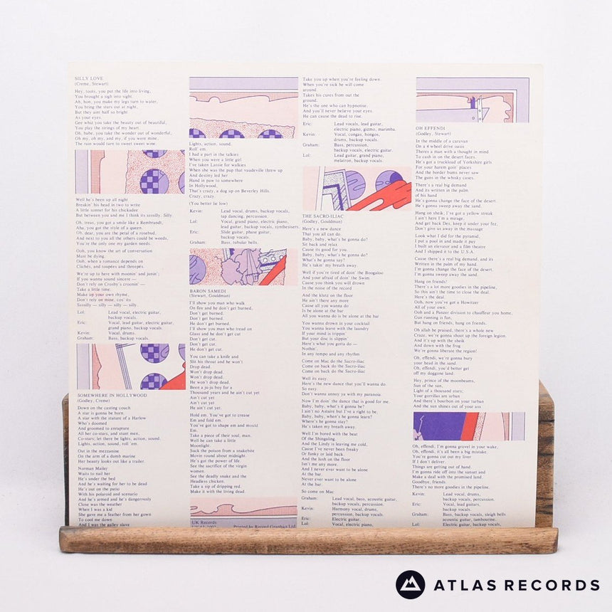 10cc - Sheet Music - Lyric Sheet LP Vinyl Record - EX/EX