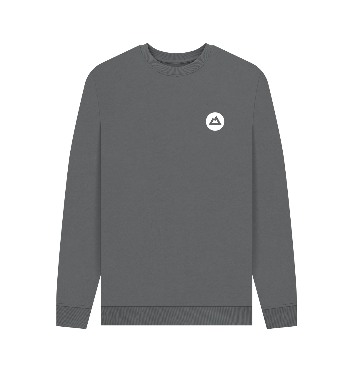 Slate Grey Printed Sweater Front