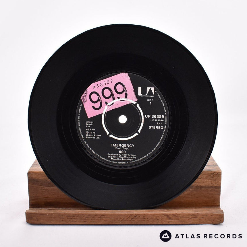 999 - Emergency - 7" Vinyl Record - EX/EX