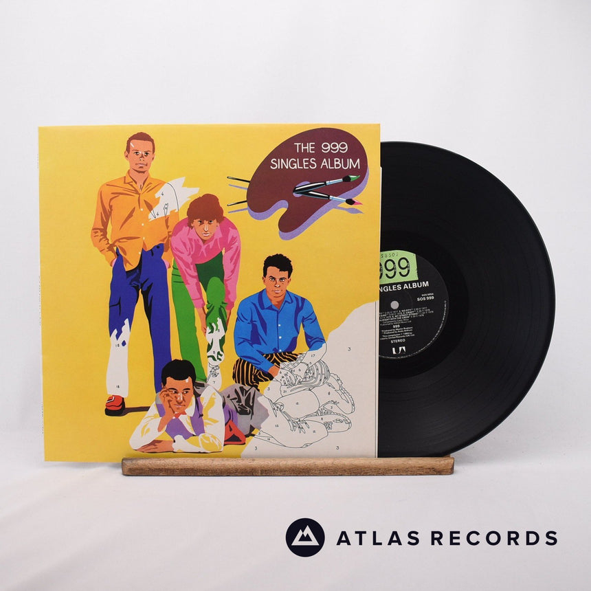 999 The 999 Singles Album LP Vinyl Record - Front Cover & Record