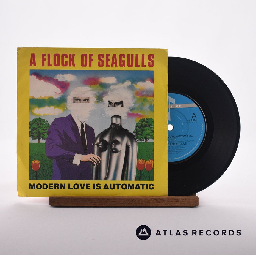 A Flock Of Seagulls Modern Love Is Automatic 7" Vinyl Record - Front Cover & Record