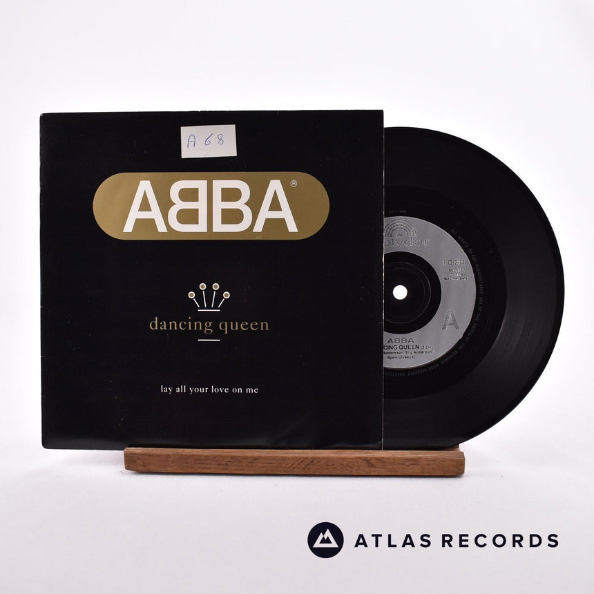 ABBA Dancing Queen 7" Vinyl Record - Front Cover & Record