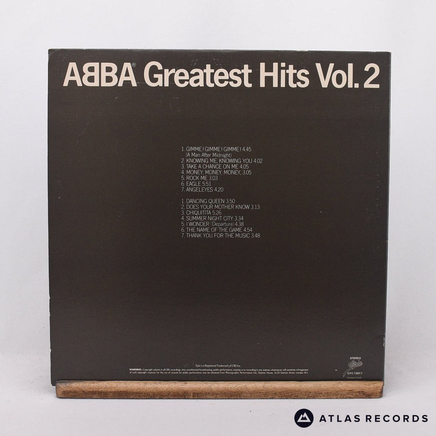 ABBA - Greatest Hits Vol. 2 - Gatefold LP Vinyl Record - VG+/EX