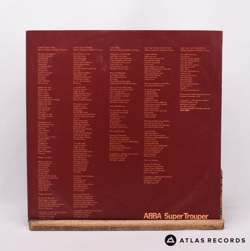ABBA - Super Trouper - LP Vinyl Record - VG+/EX