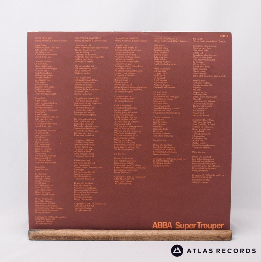 ABBA - Super Trouper - France LP Vinyl Record - EX/EX