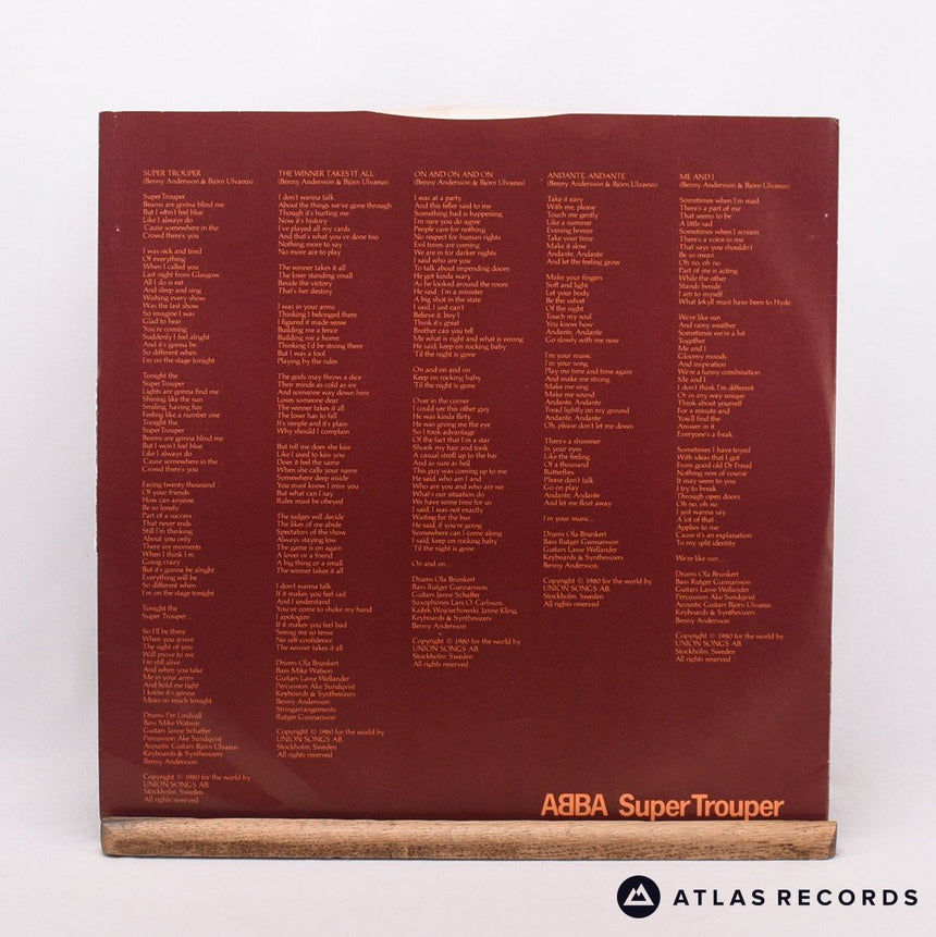 ABBA - Super Trouper - LP Vinyl Record - EX/VG+