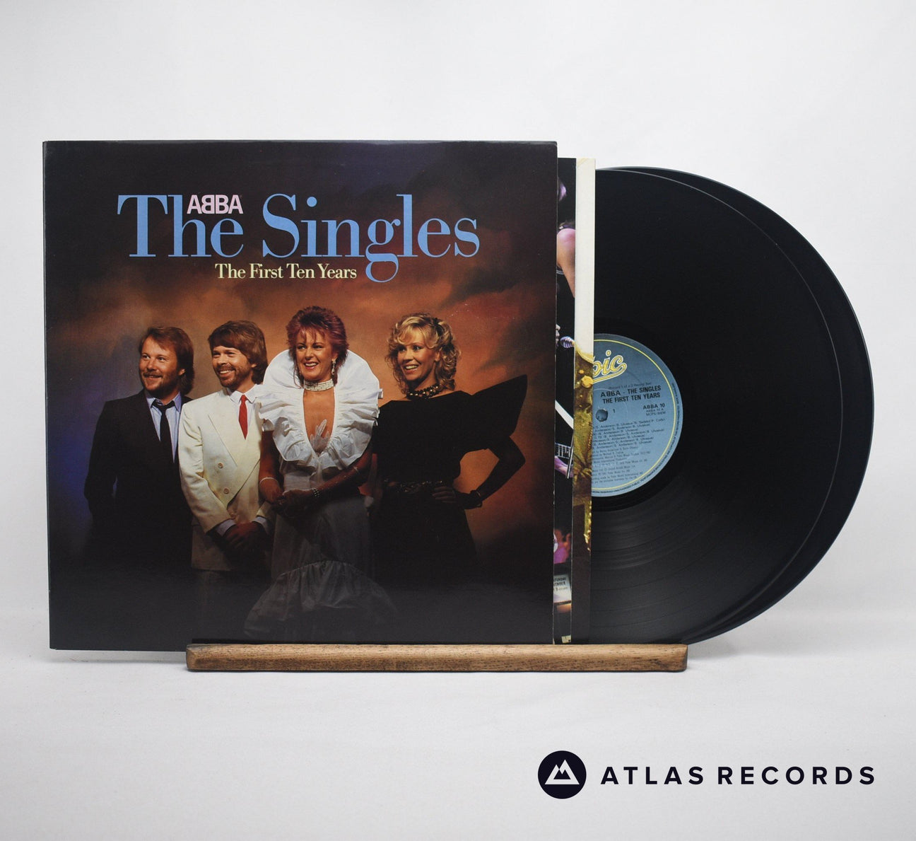 ABBA The Singles - The First Ten Years Double LP Vinyl Record - Front Cover & Record