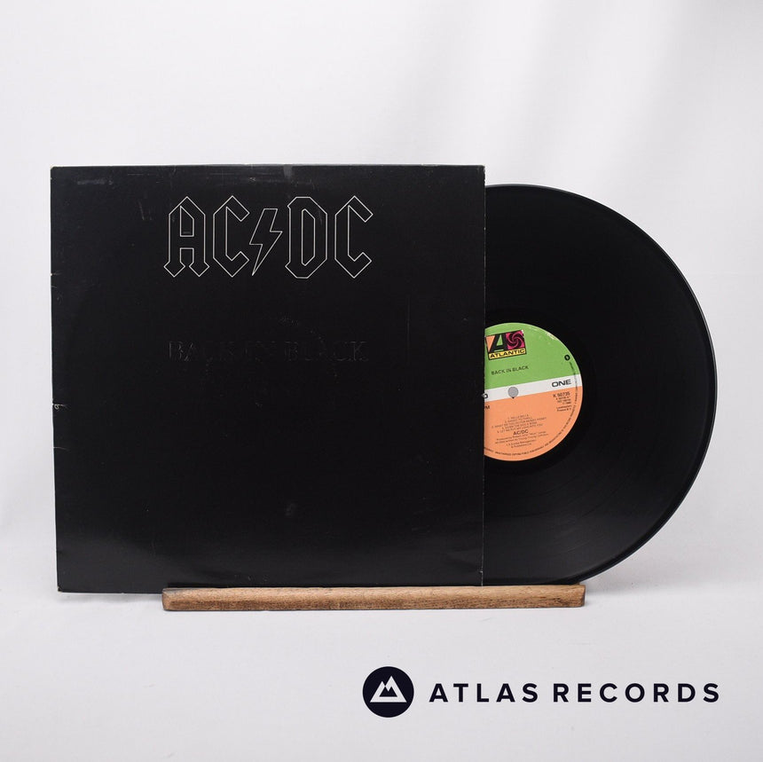 AC/DC Back In Black LP Vinyl Record - Front Cover & Record