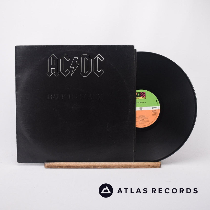 AC/DC Back In Black LP Vinyl Record - Front Cover & Record