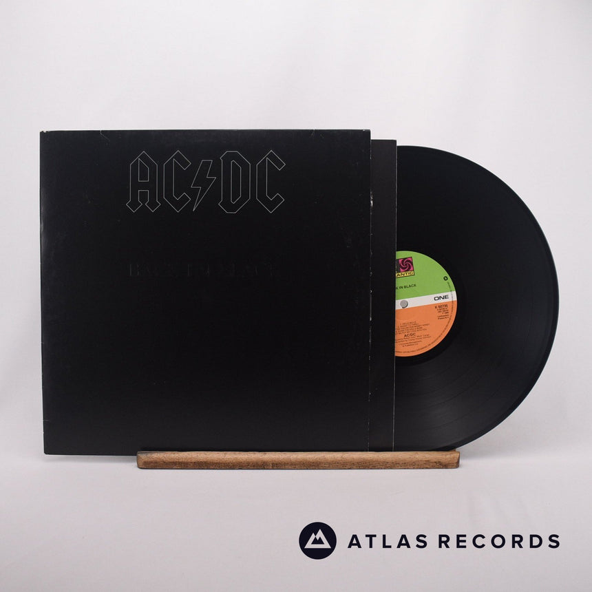 AC/DC Back In Black LP Vinyl Record - Front Cover & Record