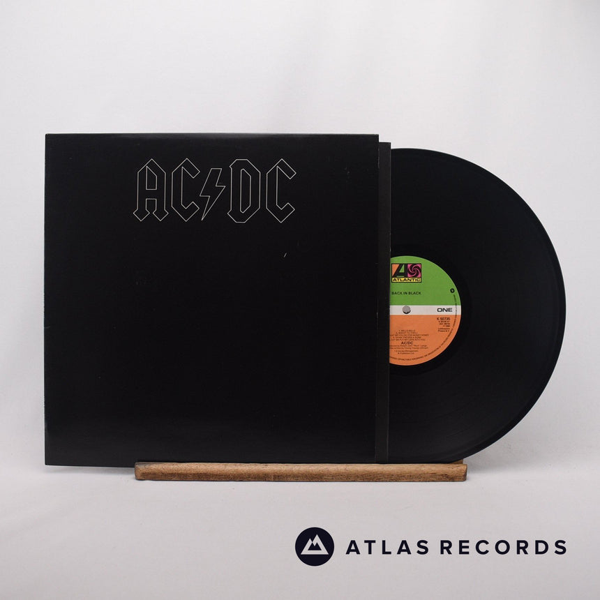 AC/DC Back In Black LP Vinyl Record - Front Cover & Record
