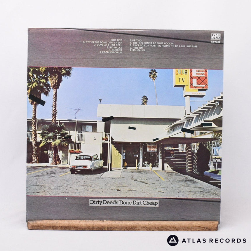 AC/DC - Dirty Deeds Done Dirt Cheap - A2 B2 LP Vinyl Record - EX/EX