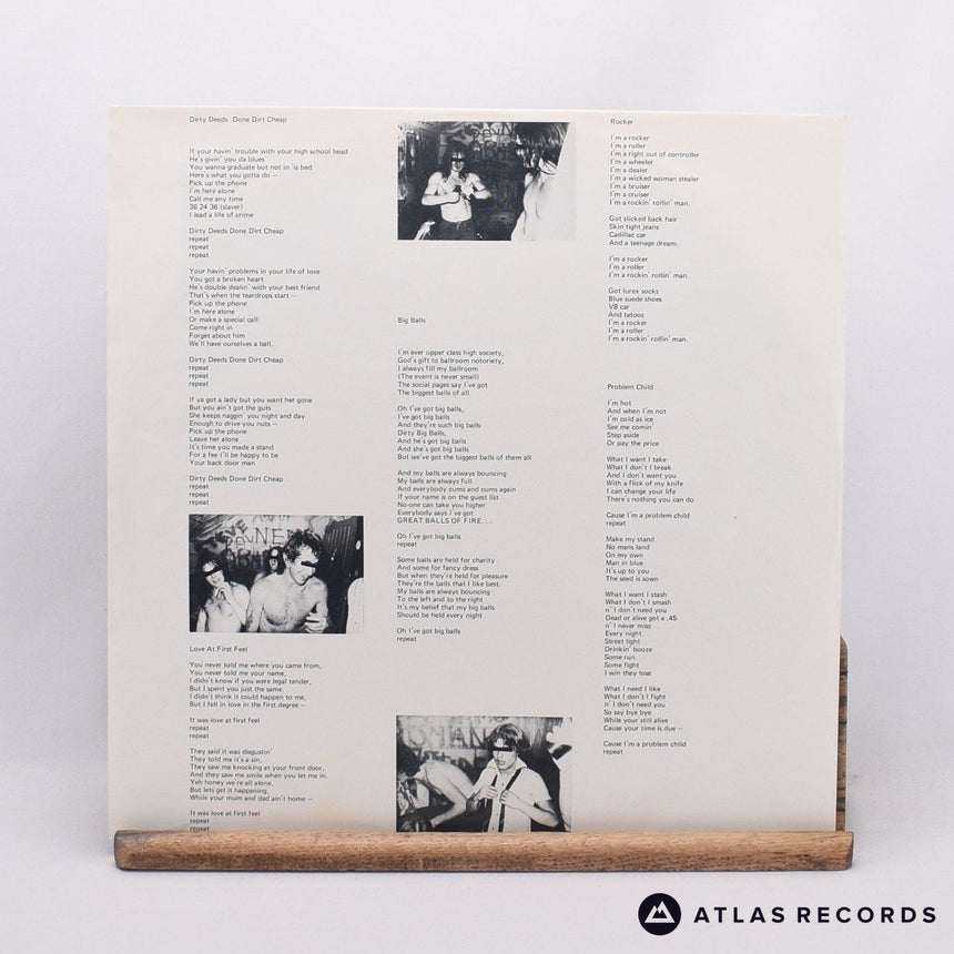 AC/DC - Dirty Deeds Done Dirt Cheap - Repress LP Vinyl Record - EX/EX