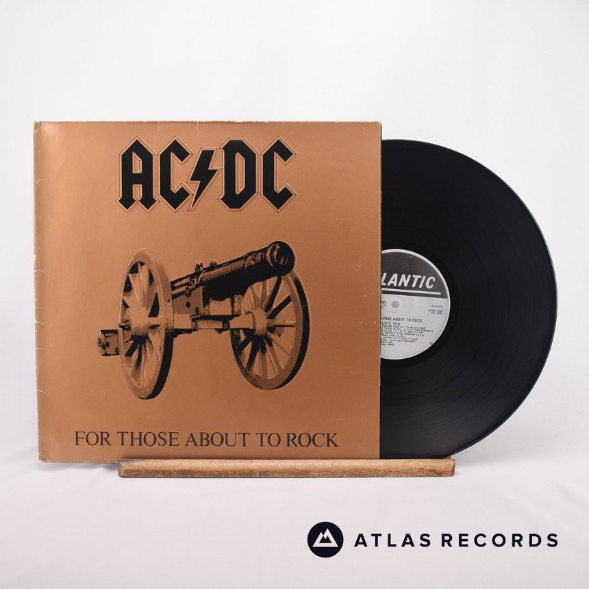 AC/DC For Those About To Rock LP Vinyl Record - Front Cover & Record