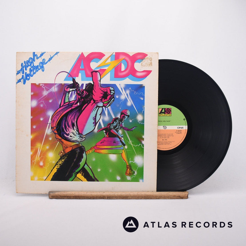AC/DC High Voltage LP Vinyl Record - Front Cover & Record