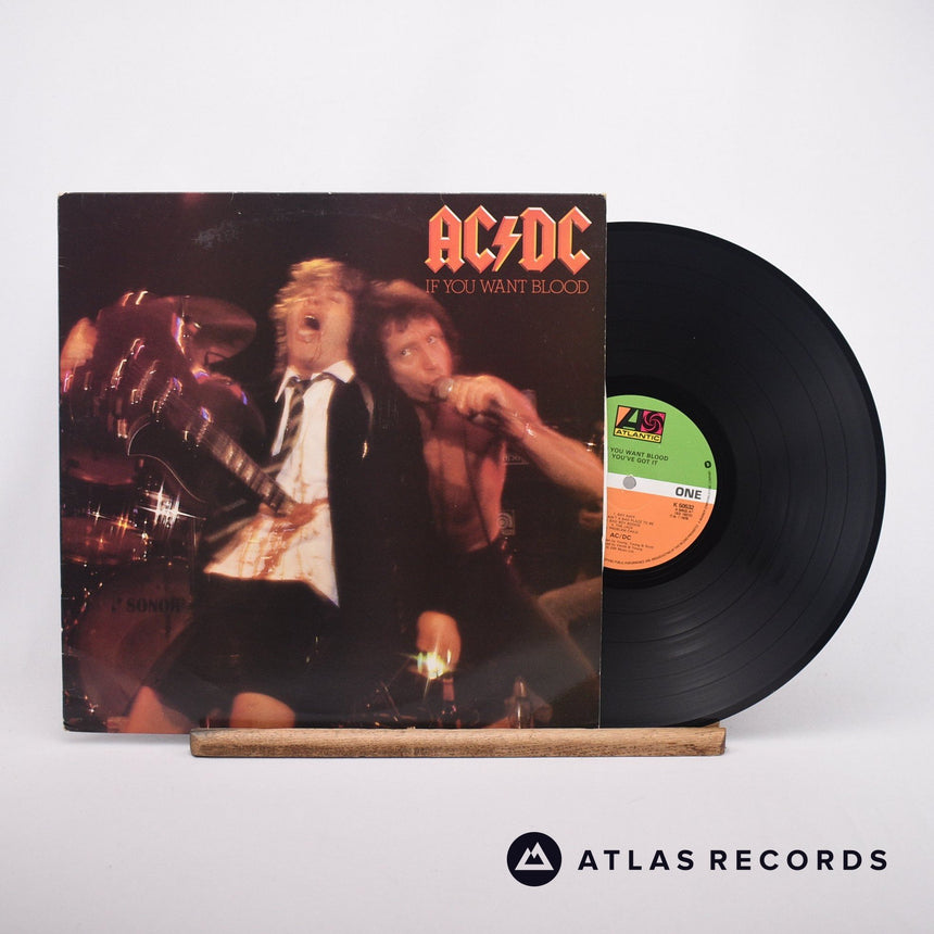 AC/DC If You Want Blood You've Got It LP Vinyl Record - Front Cover & Record