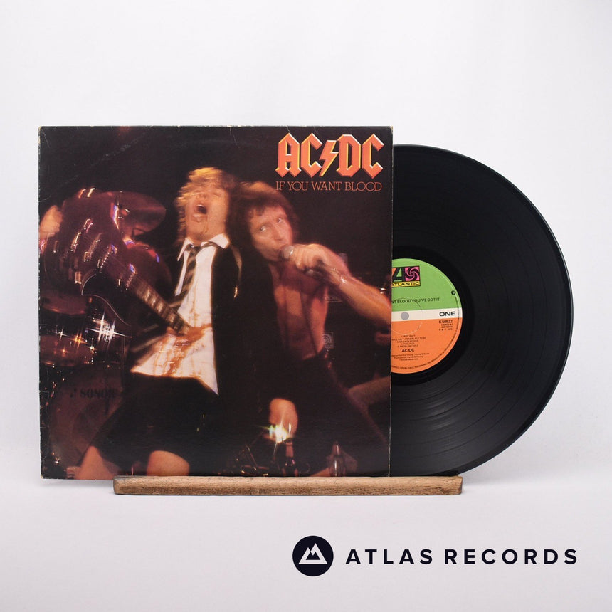 AC/DC If You Want Blood You've Got It LP Vinyl Record - Front Cover & Record
