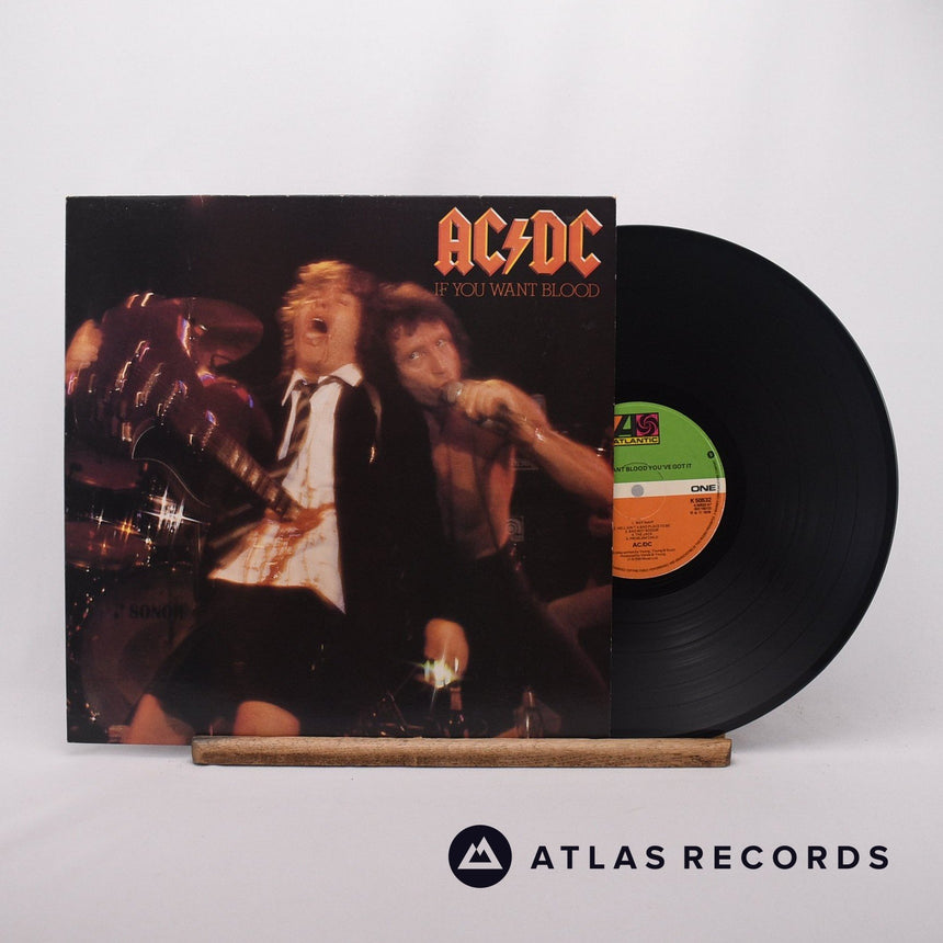 AC/DC If You Want Blood You've Got It LP Vinyl Record - Front Cover & Record