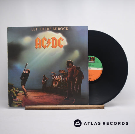 AC/DC Let There Be Rock LP Vinyl Record - Front Cover & Record