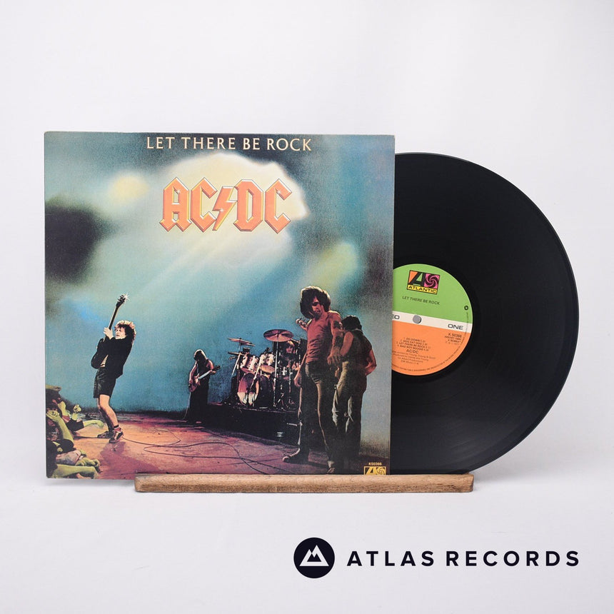 AC/DC Let There Be Rock LP Vinyl Record - Front Cover & Record