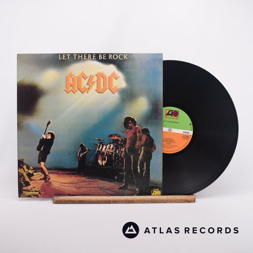 AC/DC Let There Be Rock LP Vinyl Record - Front Cover & Record