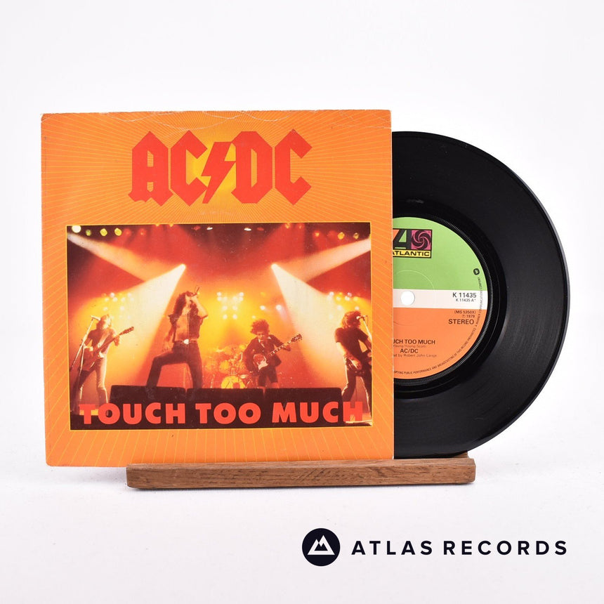 AC/DC Touch Too Much 7" Vinyl Record - Front Cover & Record