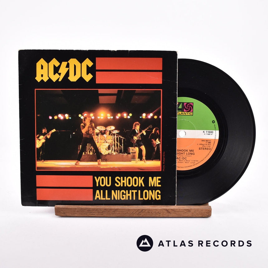 AC/DC You Shook Me All Night Long 7" Vinyl Record - Front Cover & Record