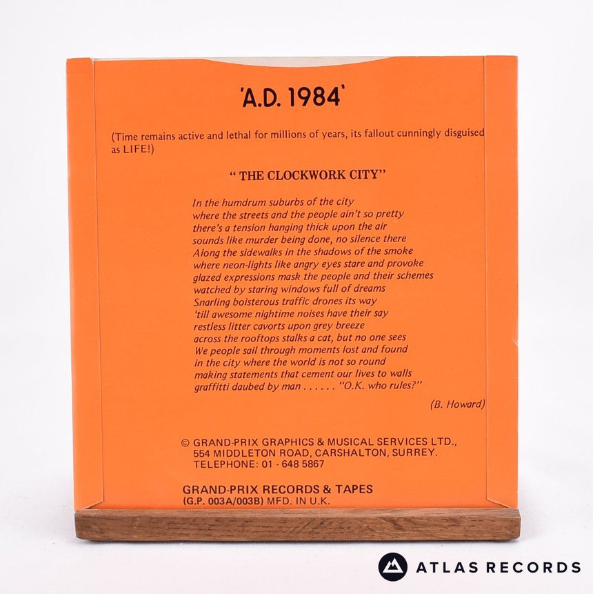 A.D. 1984 - Race To Nowhere - 7" Vinyl Record - NM/EX