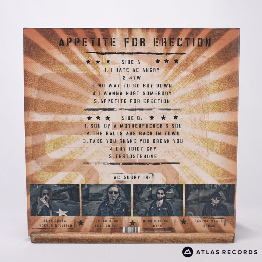 Ac Angry - Appetite For Erection - Clear LP Vinyl Record - NM/NM