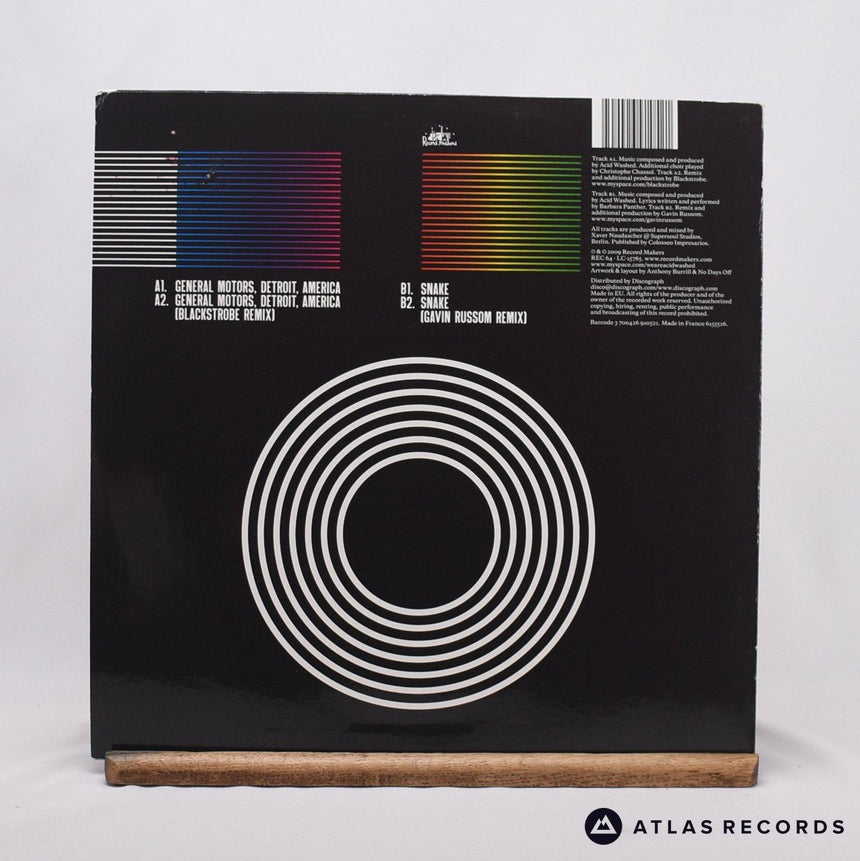 Acid Washed - General Motors, Detroit, America - 12" Vinyl Record - VG+/EX