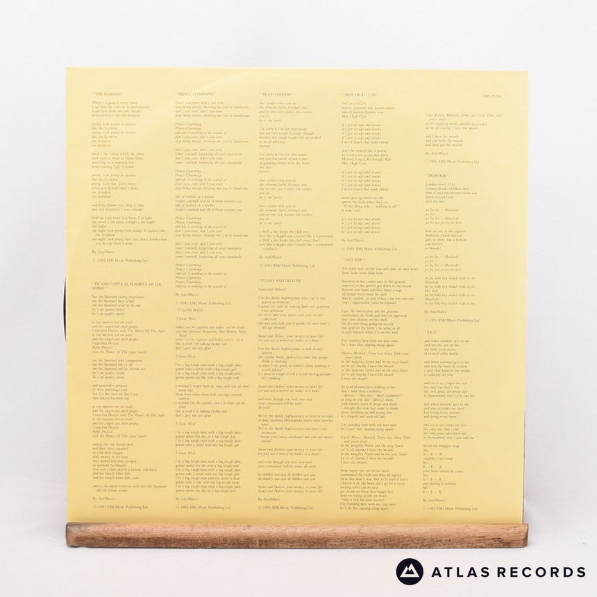 Adam And The Ants - Prince Charming - Reissue Gatefold LP Vinyl Record - EX/EX