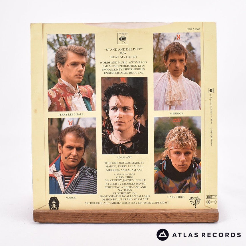 Adam And The Ants - Stand & Deliver! - 7" Vinyl Record - VG+/VG+