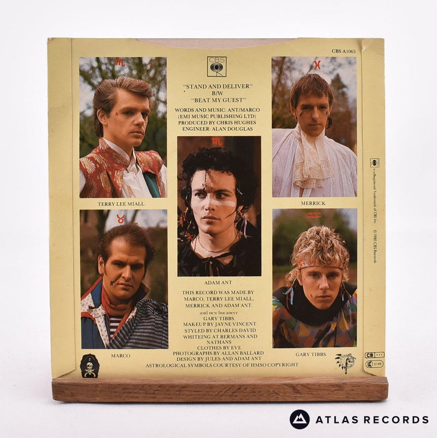 Adam And The Ants - Stand & Deliver! - 7" Vinyl Record - VG+/VG+