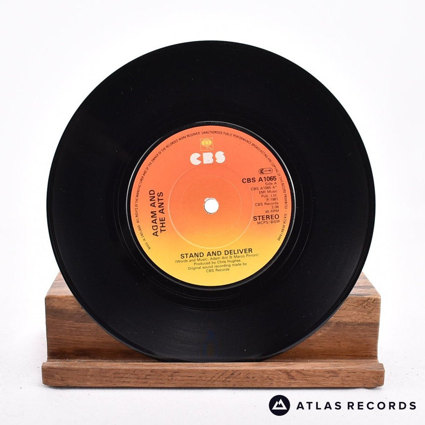 Adam And The Ants - Stand & Deliver! - Poster Sleeve 7" Vinyl Record - EX/EX