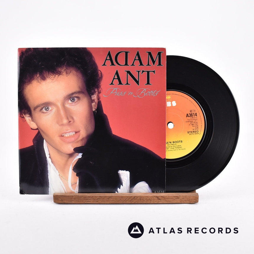 Adam Ant Puss'N Boots 7" Vinyl Record - Front Cover & Record