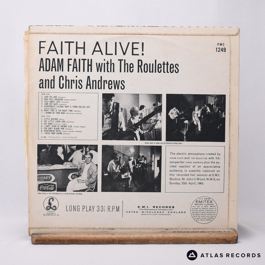 Adam Faith - Faith Alive! - -1 -1 LP Vinyl Record - VG+/EX