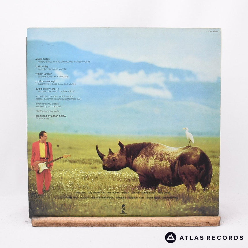 Adrian Belew - Lone Rhino - LP Vinyl Record - VG+/EX