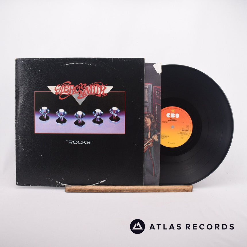 Aerosmith "Rocks" LP Vinyl Record - Front Cover & Record