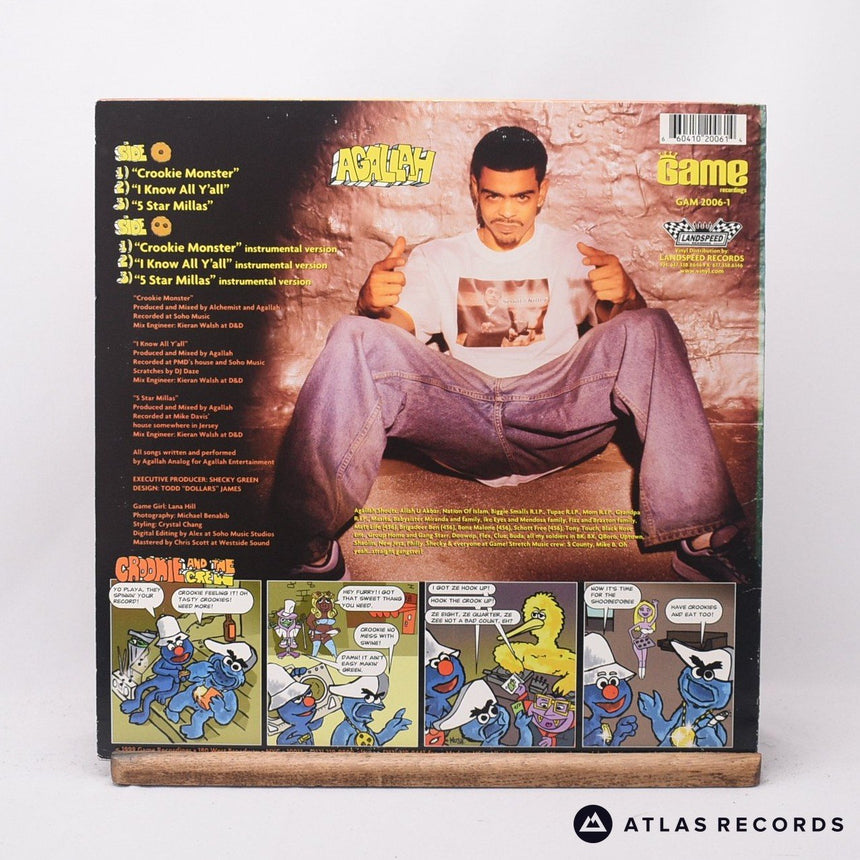 Agallah - The Crookie Monster - 12" Vinyl Record - EX/VG+