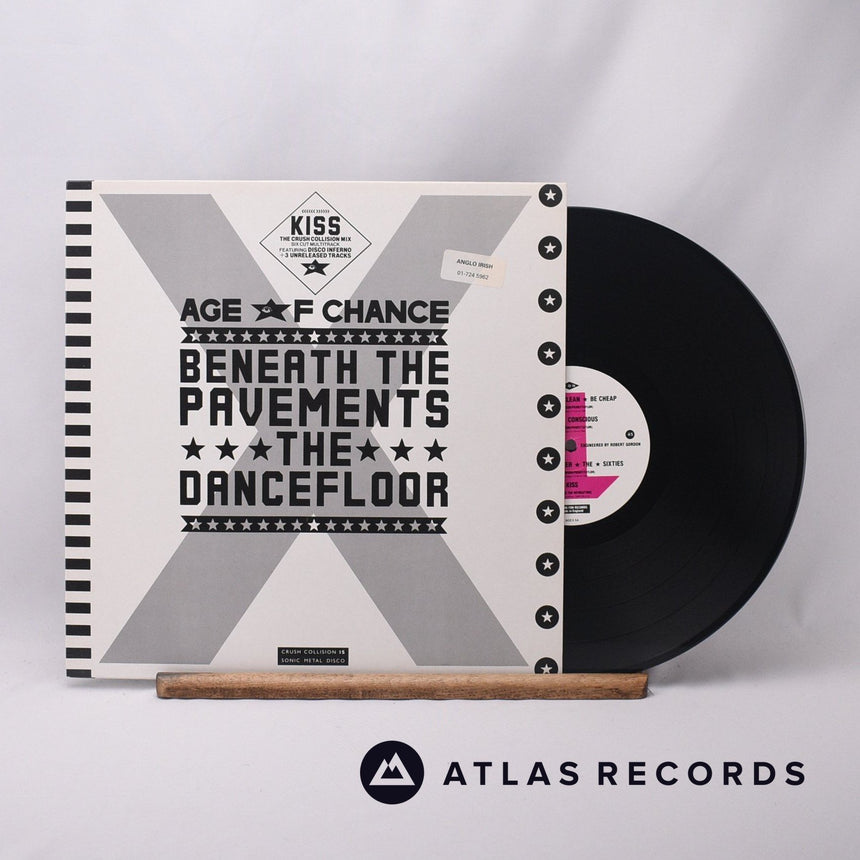 Age Of Chance Beneath The Pavements The Dancefloor 12" Vinyl Record - Front Cover & Record