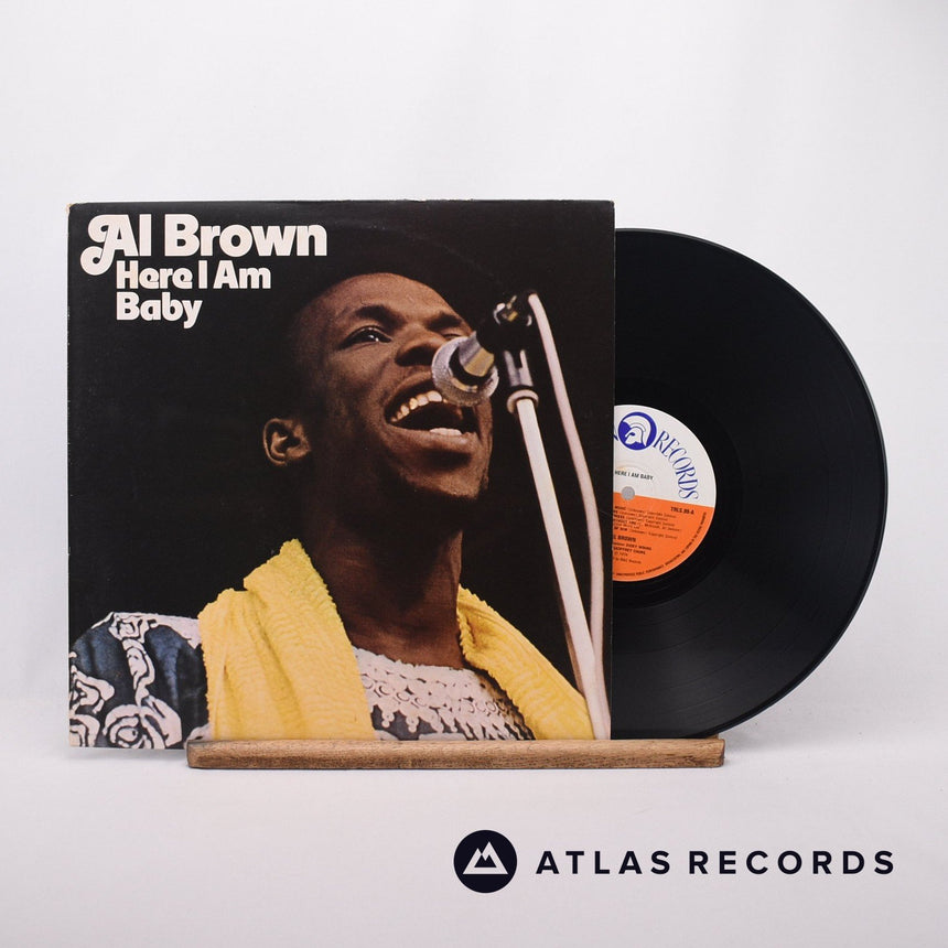 Al Brown Here I Am Baby LP Vinyl Record - Front Cover & Record