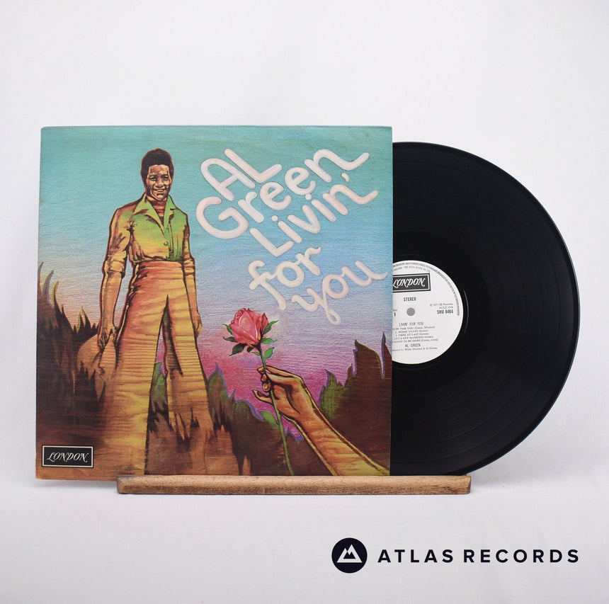 Al Green Livin' For You LP Vinyl Record - Front Cover & Record