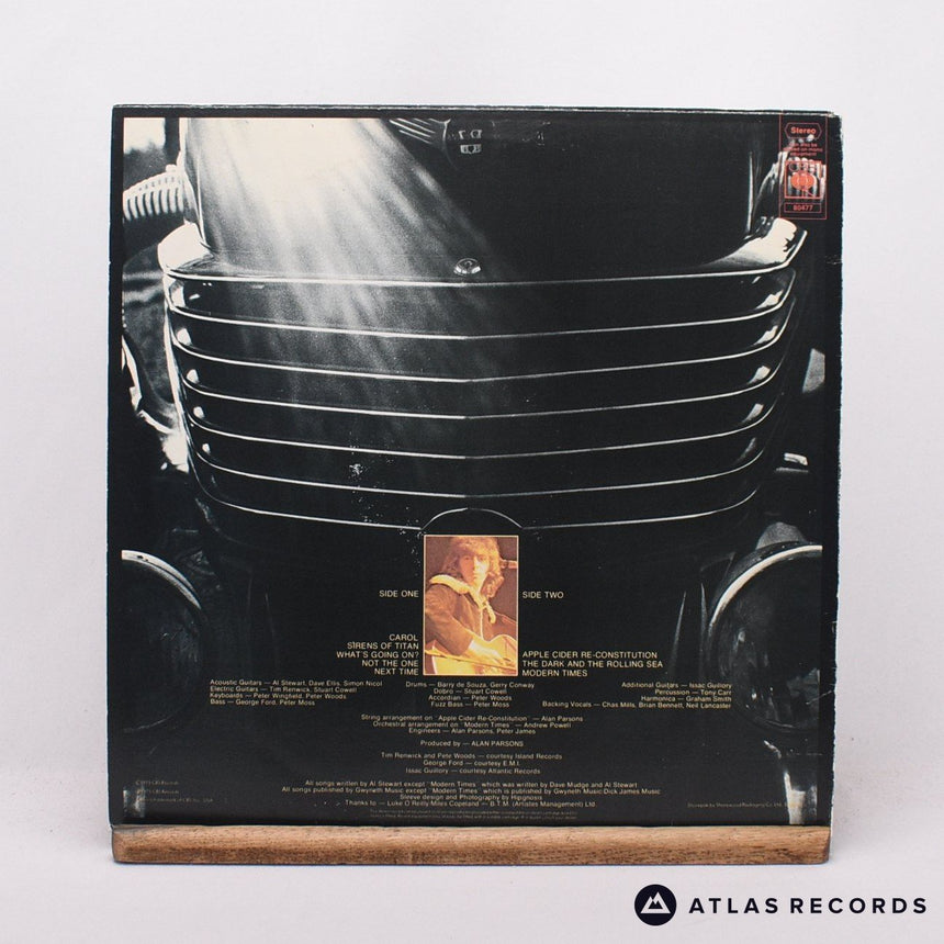 Al Stewart - Modern Times - Lyric Sheet A1 B1 LP Vinyl Record - VG+/EX