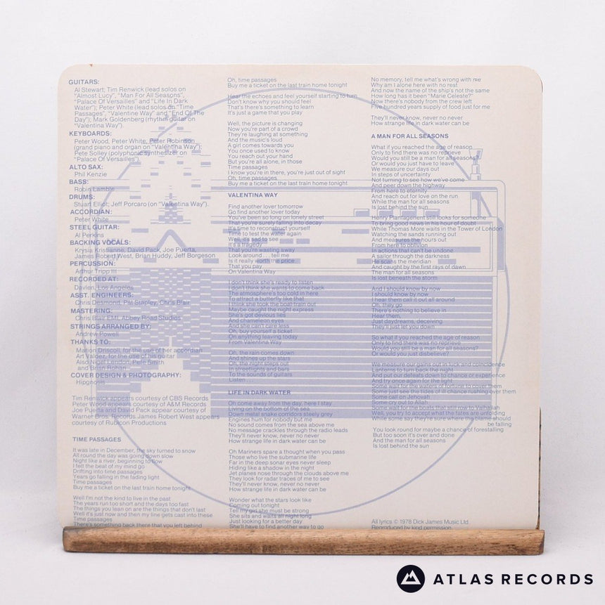 Al Stewart - Time Passages - Blair LP Vinyl Record - VG+/EX