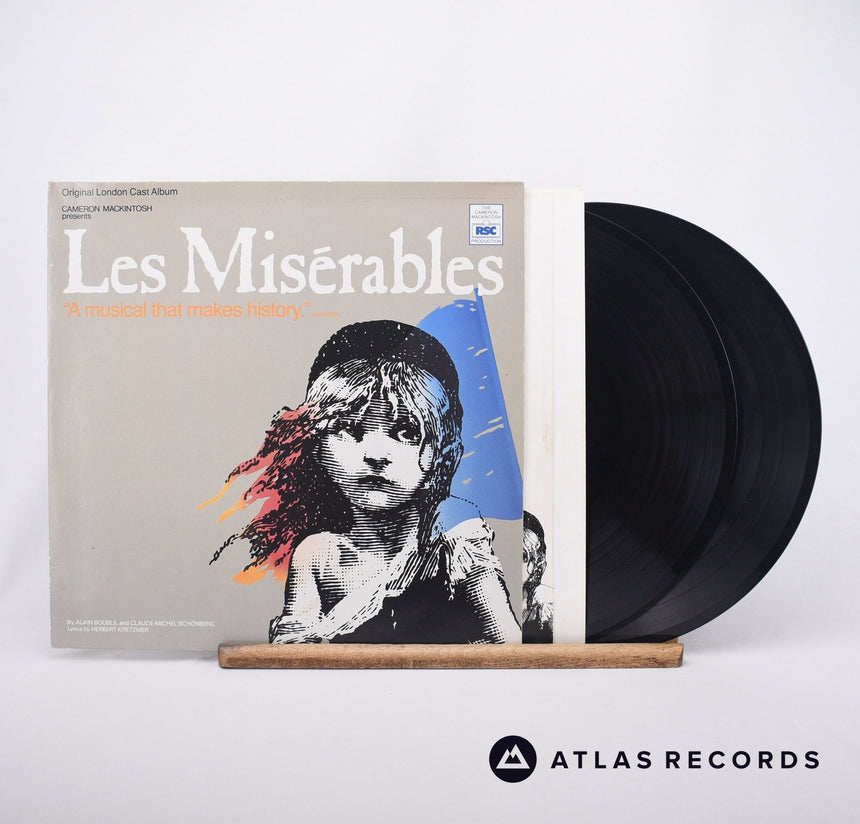 Alain Boublil Les Misérables 2 x LP Vinyl Record - Front Cover & Record