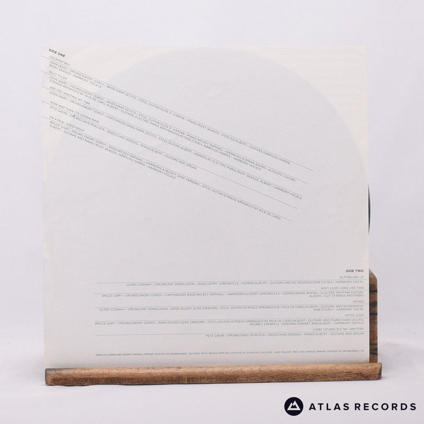 Albert Lee - Hiding - Insert LP Vinyl Record - VG+/EX