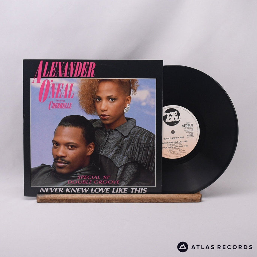 Alexander O'Neal Never Knew Love Like This 10" Vinyl Record - Front Cover & Record