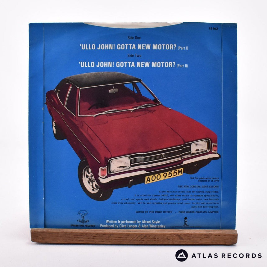 Alexei Sayle - 'Ullo John! Gotta New Motor? - Reissue 7" Vinyl Record - VG+/EX